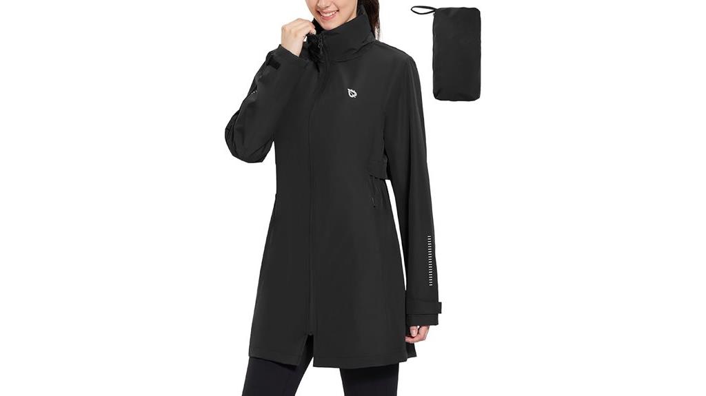 waterproof hooded raincoat for women
