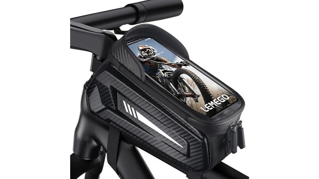 waterproof smartphone handlebar bag