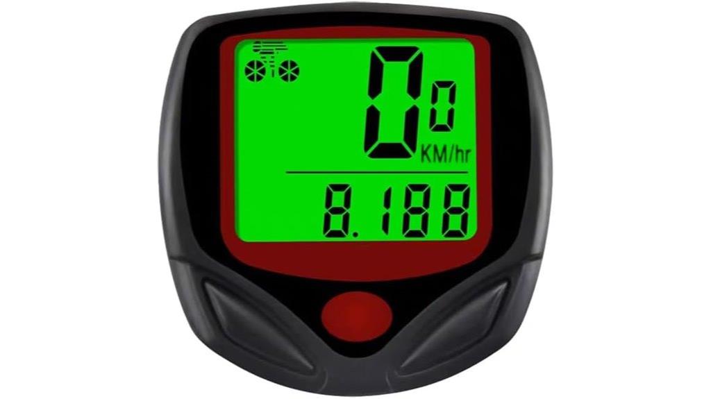 waterproof wired bicycle odometer