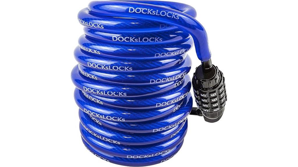 weatherproof coiled lock