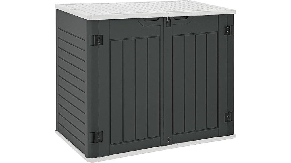 weatherproof resin storage shed