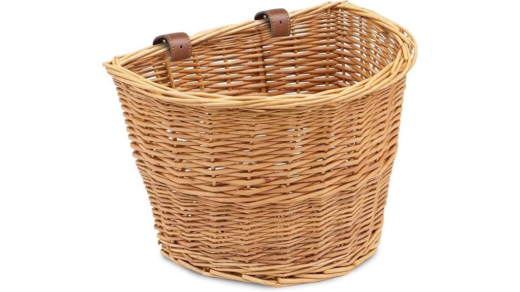 wicker basket for bikes