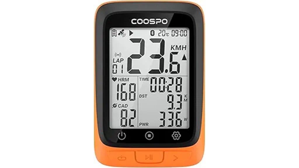 wireless bluetooth ant bike computer