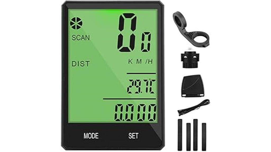 wireless lcd bike computer