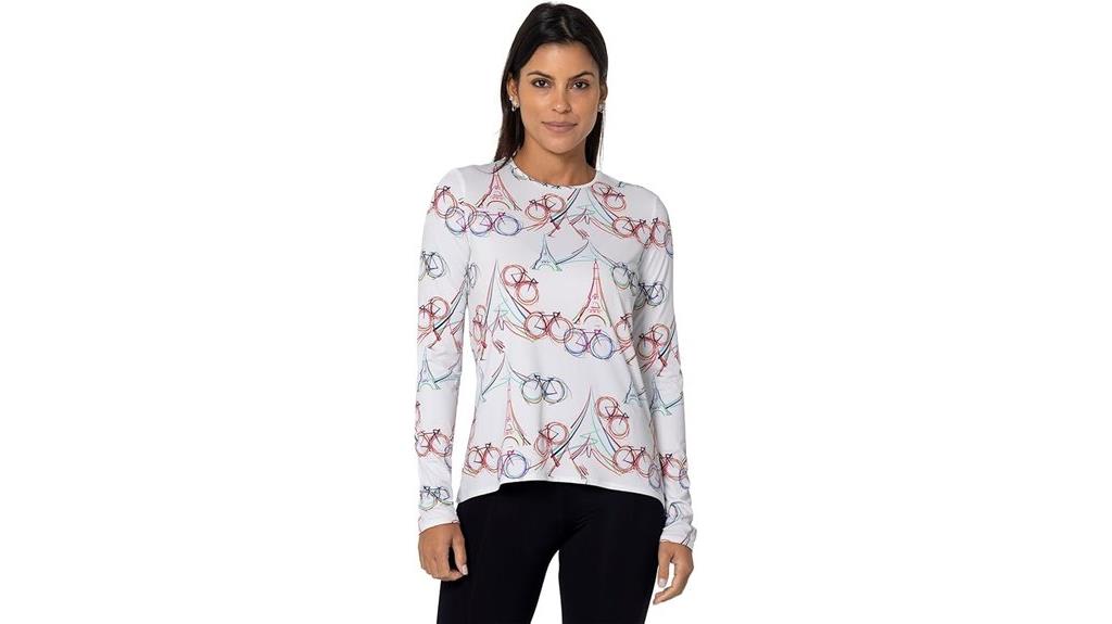 women s long sleeve cycling jersey