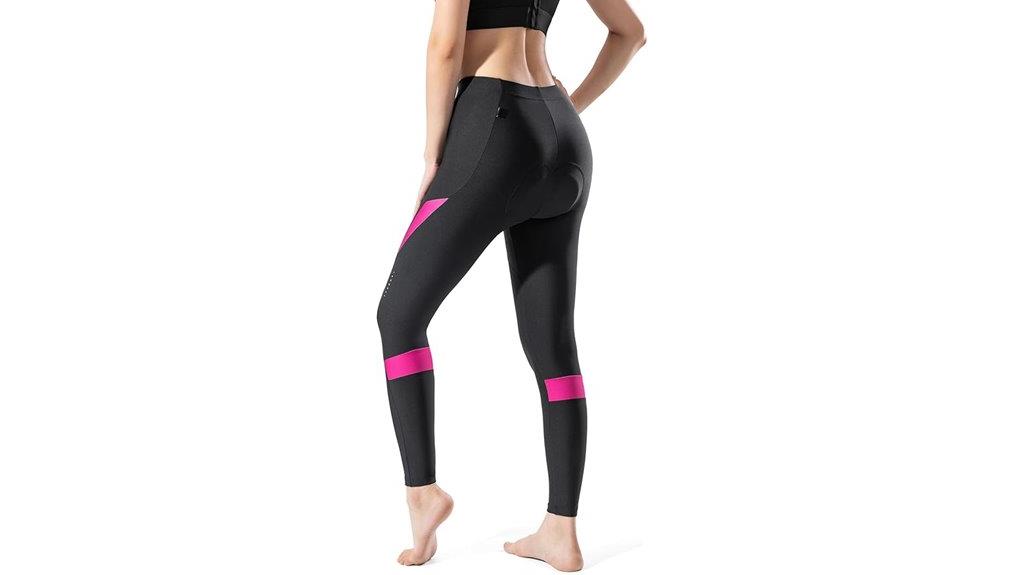 women s thermal padded cycling tights