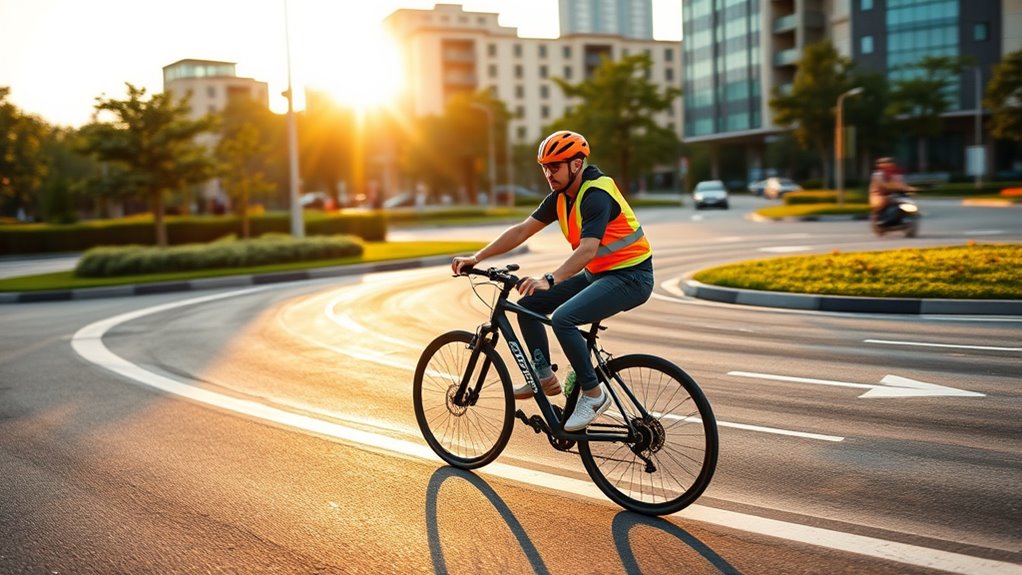 bike roundabout navigation tips
