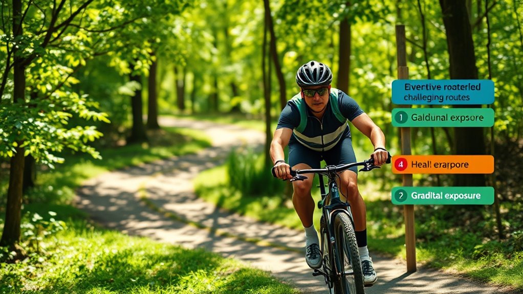 build confidence through gradual exposure