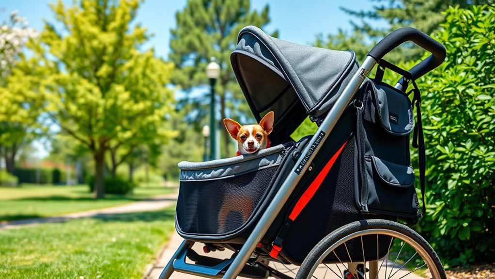 choosing safe small dog strollers