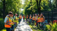 corporate bike organization volunteering