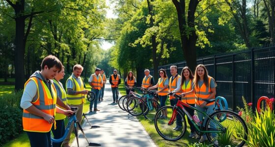 corporate bike organization volunteering