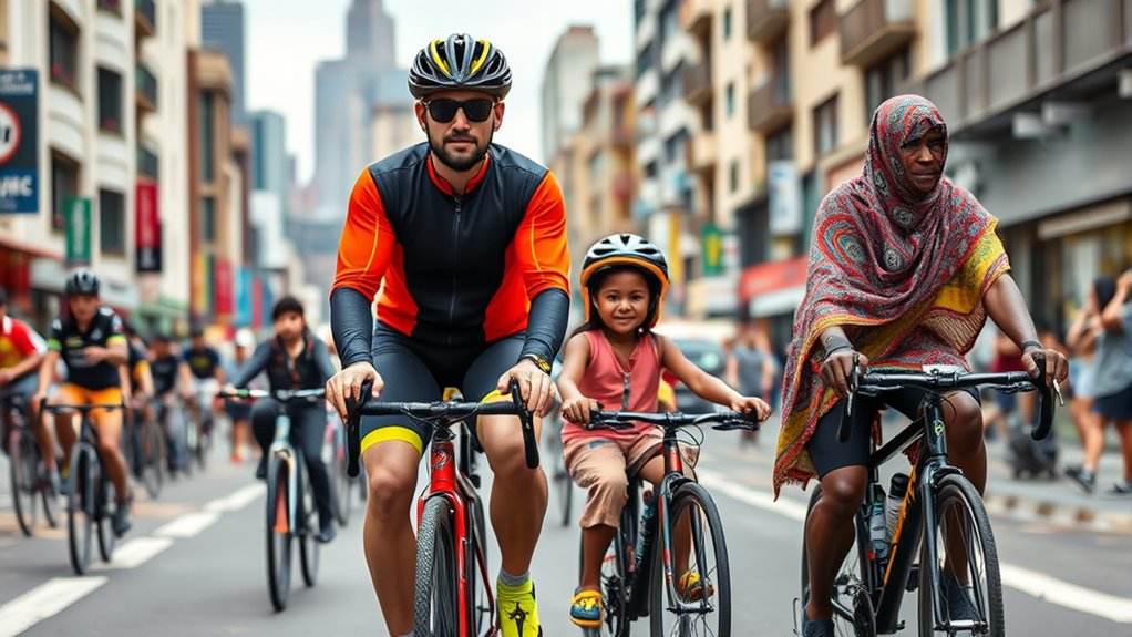 cycling attire varies globally