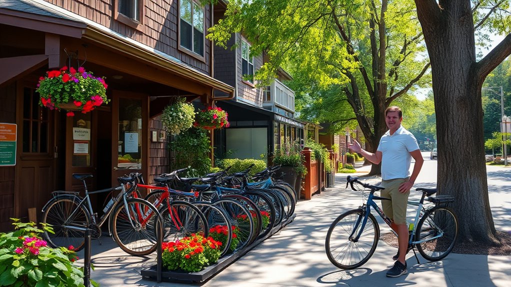 cycling friendly accommodations and amenities