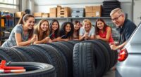 host popular flat tire workshop