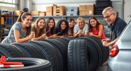 host popular flat tire workshop