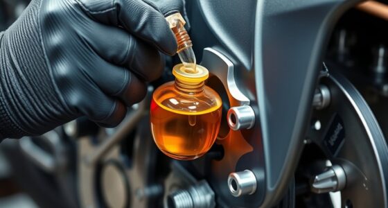 hydraulic brake bleeding cautions