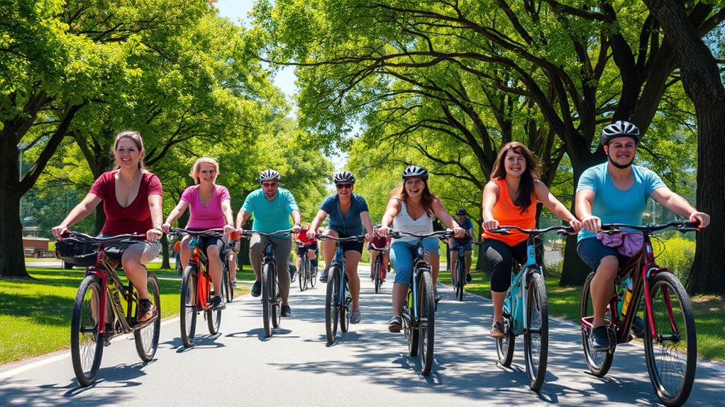 inclusive cycling through community