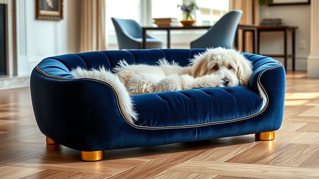 luxury dog beds selection