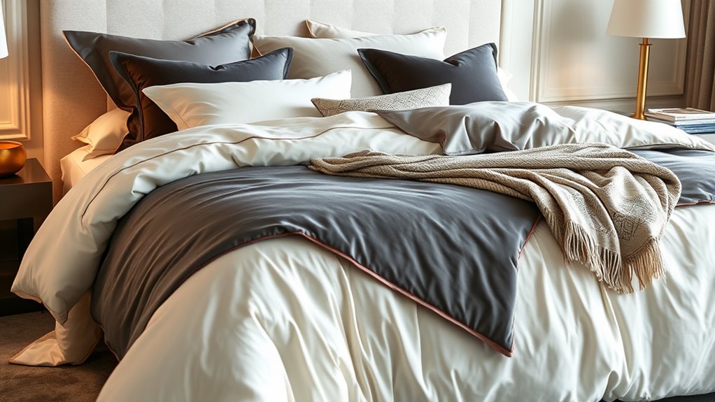 luxury king bed bedding