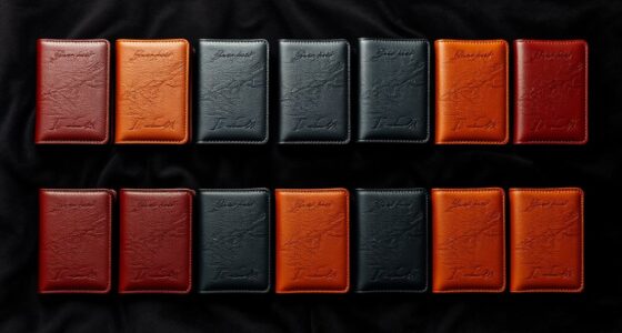 luxury leather passport sets
