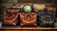 luxury leather travel bags