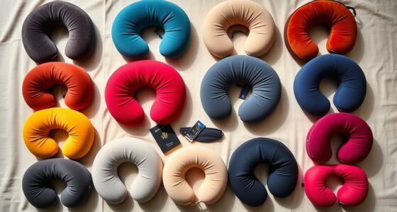 luxury travel neck pillows