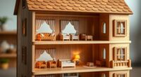 luxury wooden dollhouse sets