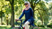 modest hijab friendly cycling outfits