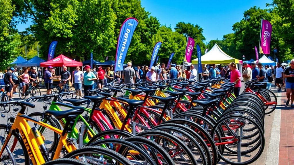 organize bicycle parking events