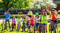 organize school bike bus