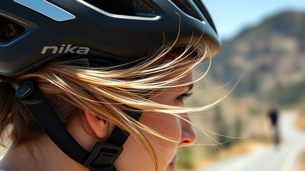 proper hair maintains helmet fit