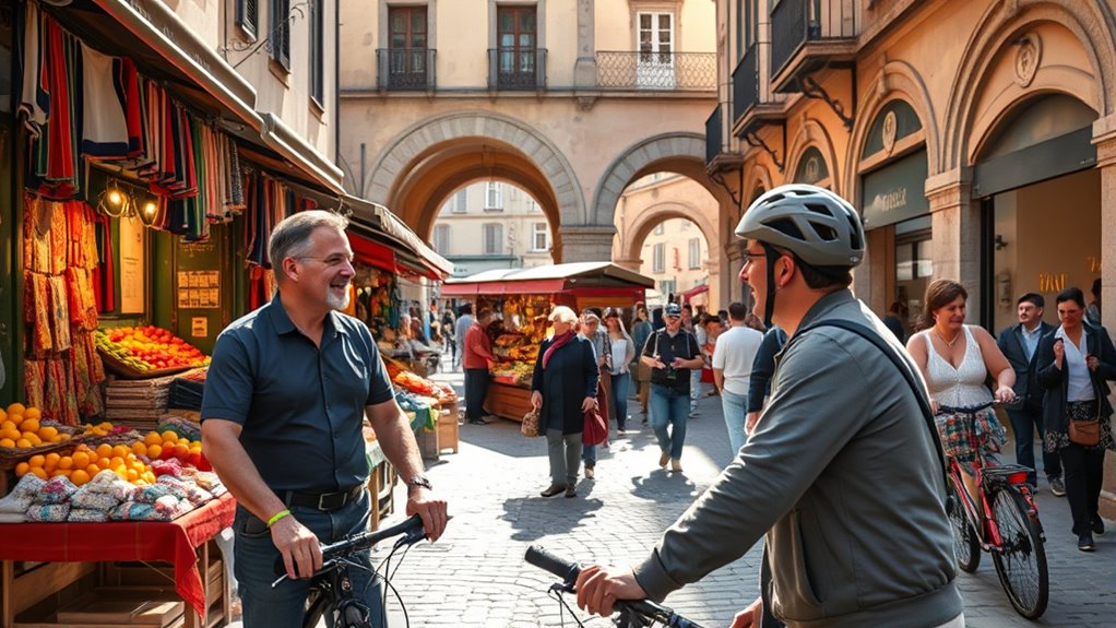respect local cycling customs