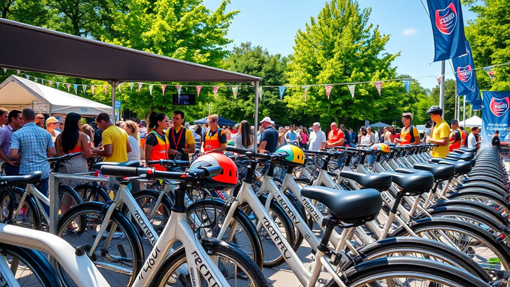 safe organized bike parking