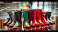 stylish waterproof rain boots