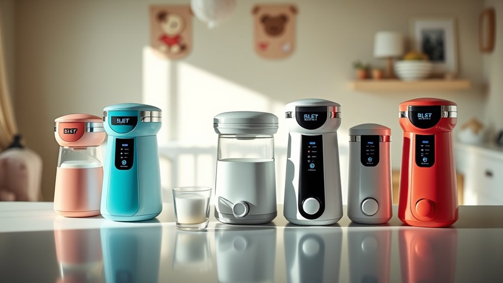 temperature controlled baby formula dispensers