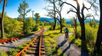 weekend rail trail adventure