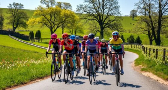women led cycling event
