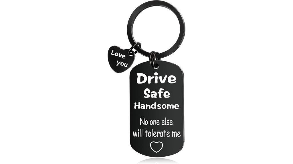 boyfriend s safe drive keychain