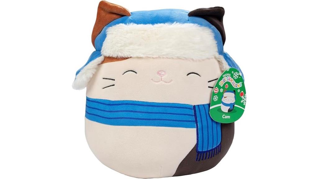 christmas cam cat plush