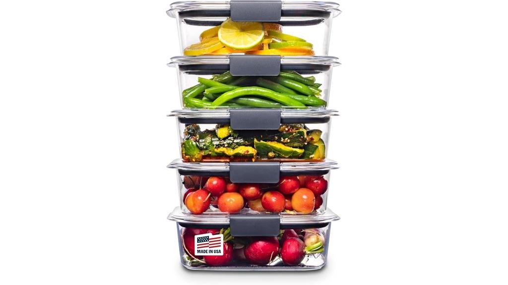 clear durable multi container set