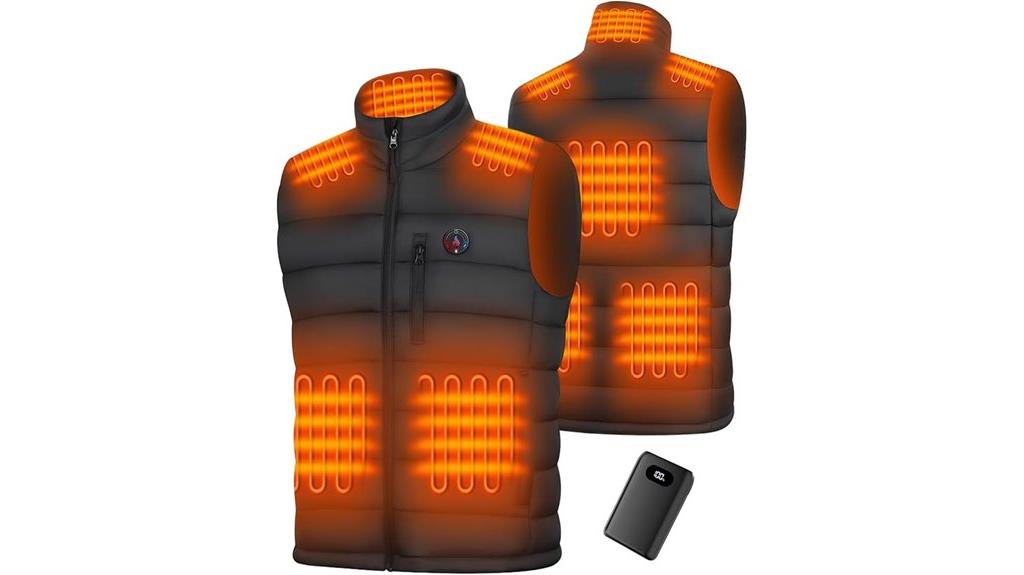 heated men s vest with large battery
