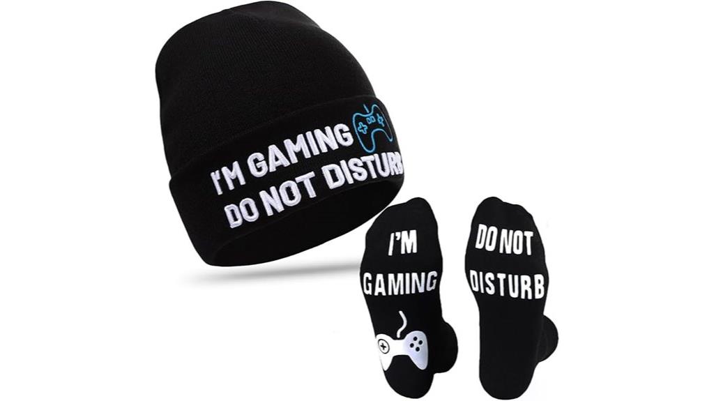 novelty gaming socks beanie