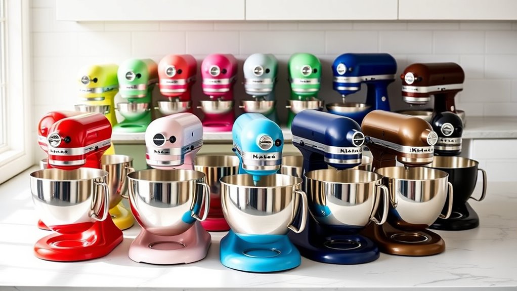 top 2025 kitchenaid mixer colors