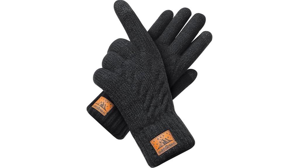warm touchscreen winter gloves