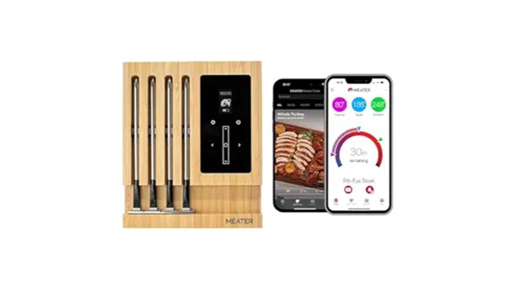 wireless four probe meat thermometer