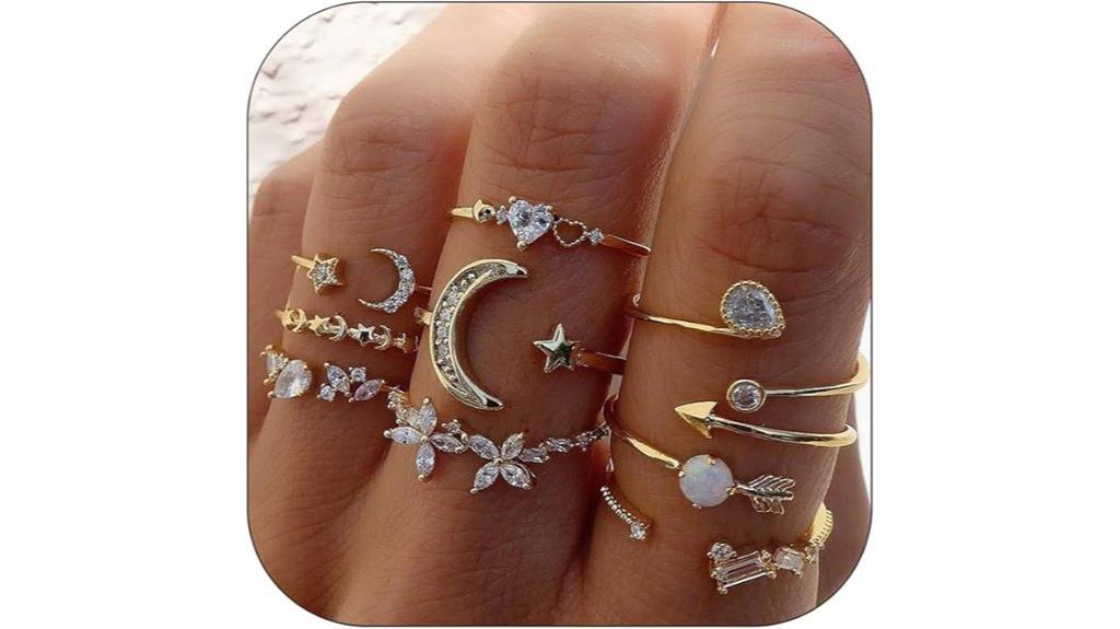 women s gold stackable rings