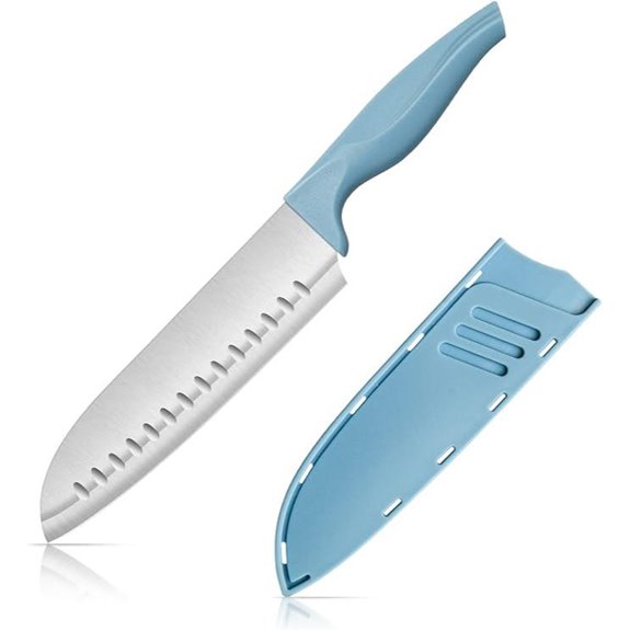 Dsmile 7-Inch Chef's Knife Set with Blade Guards