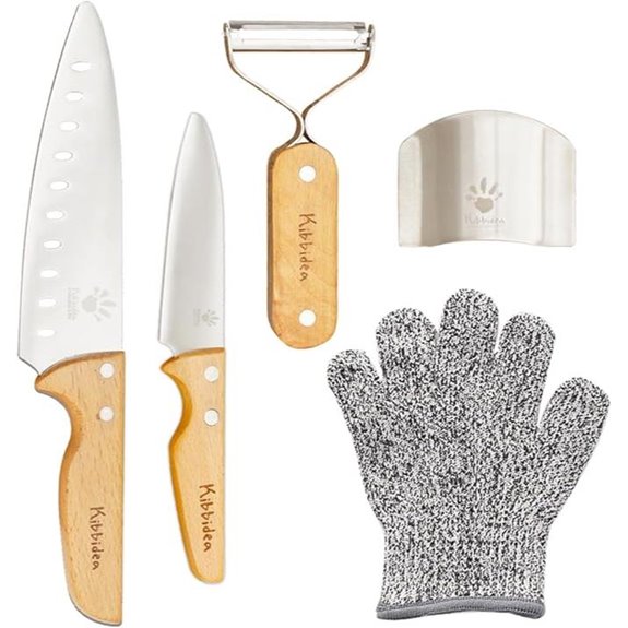 Kibbidea Kids Knife Set (4-Pieces) BPA-Free