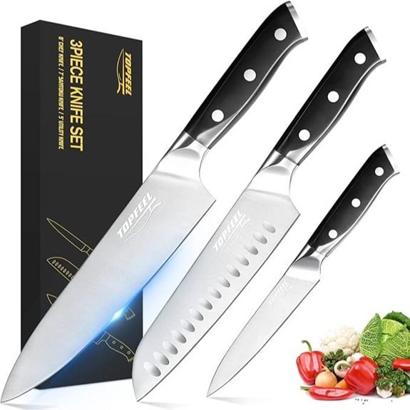 Professional Chef Knife Set (3-Piece High Carbon Steel)
