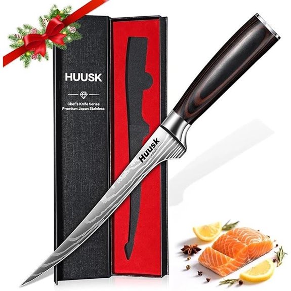 Huusk Fish Fillet Knife 7-Inch Japanese Boning Knife